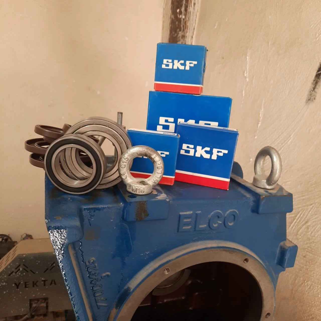 تعویض بلبرینگ SKF ایتالیا موتور گیربکس آسانسور